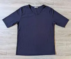 Vネック 半袖Tシャツ ネイビー LL Honeys ハニーズのサムネイル