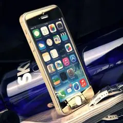 iphone5/5s/5c/SEミラーガラス　ゴールド
