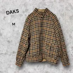 DAKS チェック柄 ジャケット　アウター　リバーシブル Mサイズ