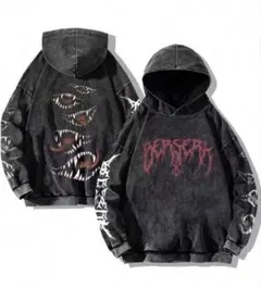 BERSERK グラフィック パーカー ブラック