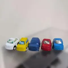 ミニカー 5台セット カラフル プルバックカー☆チョロQのサムネイル
