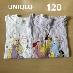 【UNIQLO】ディズニープリンセス Tシャツ 2枚セット