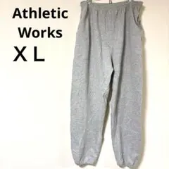 US古着 Athletic Works スウェットパンツ ゆるだぼ XL グレー