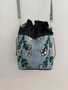 美品　完売　フェイラー　2wayネモフィラフェアリーズ巾着型ショルダー バッグ 美品☆フェイラー ネモフィラフェアリーズ2wayショルダーバッグ - メルカリ