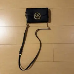 Michael Kors 黒 ショルダーバッグ MKロゴ