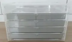 [無印良品] 5段 アクリルケース ベロアトレー付き