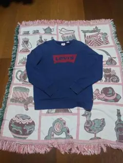 Levi’s バットウイング ロゴスウェット M ネイビー 裏パイルのサムネイル
