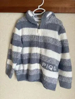 ジェラートピケ　ストライプパーカー Sサイズ