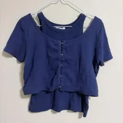 swing by フロントホック 半袖ニットのサムネイル