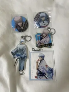 銀魂　坂田銀時　アクリルチャーム　缶バッチ