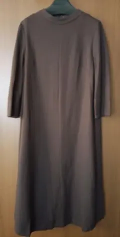 UNTITLED ブラウン 七分袖 ワンピース　44