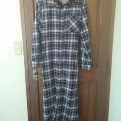 値下げ➰ロングチェックシャツ♪ワンピにも♪値下げ中