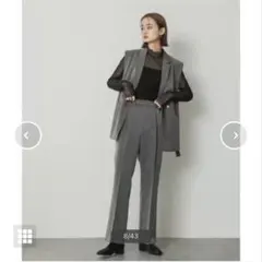 センスオブプレイス　センタープレスセミフレアパンツ