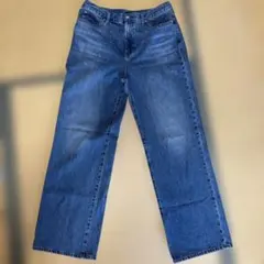 UNIQLO ワイドストレートジーンズ 丈長め