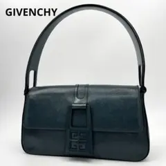 ジバンシー 4Gロゴ レザー ハンドバッグ ショルダーバッグ 肩掛け 濃緑