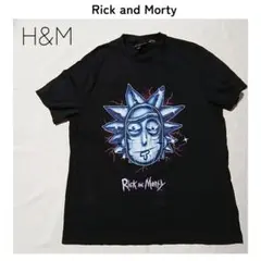 リックアンドモーティー Tシャツ ブラック Rick&Morty H&M 古着