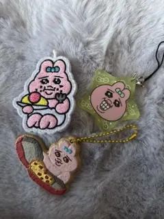 おぱんちゅうさぎ キーホルダー ストラップ 3点セット