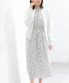 花柄ロングワンピース 長袖 honeys