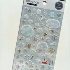 Sticker Selection デザインシール　雪の結晶　セリア　GAIA