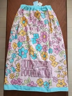 【新品】定価2530円 80cm丈 ラップタオル タオル プールタオル ピンク