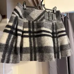 BURBERRY BLUE LABEL チェック柄フレアスカート