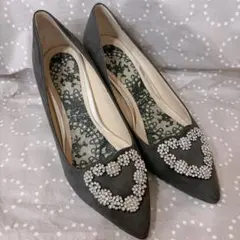 Bridget Birkin ハートビジューパンプス