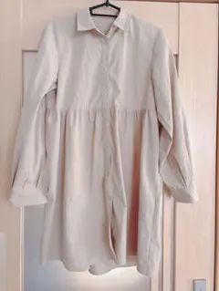 美品 GU ミニワンピース シャツワンピース M