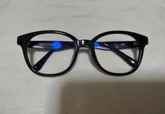 【zoff】 黒縁　ウェリントン型　メガネ