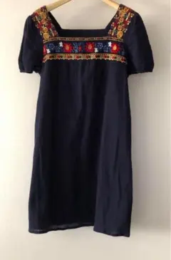 ヴィンテージ】総刺繍コットンチュニック（訳あり） ヒッピー 