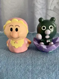 【レトロ】アンパンマン ソフビ指人形　フィギュアセット あかちゃんバイキンマン他