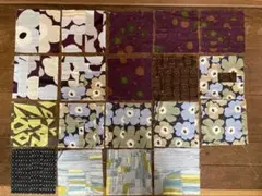 ヴィンテージ　マリメッコファブリック　パッチワーク　廃盤生地　ハギレカットクロス