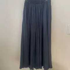 値下げ　Samanthamos2 ブルーグレー プリーツロングスカート