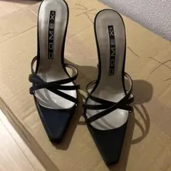 COMEX ブラック サンダル　ミュール　s