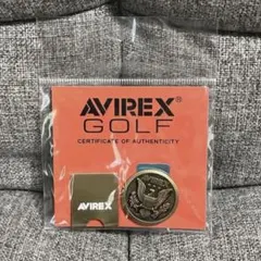 GOLF ゴルフ AVIREX アヴィレックス メダル マーカー ゴールド