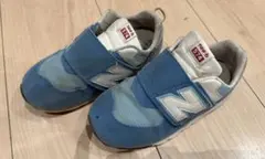 ニューバランスNB 574 スニーカー ブルー 16.5cm