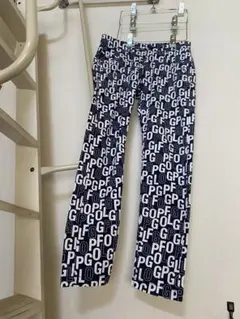 PEARLY GATES パンツ ネイビー ドット柄 サイズ0 - メルカリ