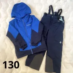 【美品】mont-bell 子供用スキーウェア スノーボードウェアセット130