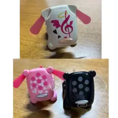 マクドナルド ハッピーセット i-dog ピンク ブラック 犬 おもちゃ 3体