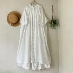新品☆サマンサモスモス☆結びリボン＊フリル襟＊シャーリングギャザー