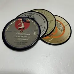 当時物　レコード盤コースター　4枚