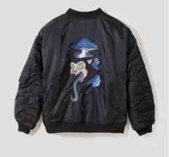 グラニフ　石黒亜矢子MA-1 ジャケット XLサイズ　猫舌茸　フライトジャケット