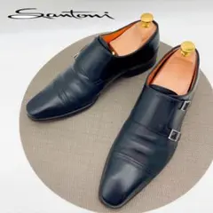 Santoni ダブルモンクストラップ レザーシューズのサムネイル
