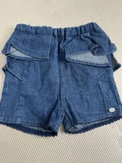 デニムショートパンツ 80cm フリル 女の子