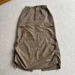 GU カーキ スカート Sサイズ ポケット付き guカーゴスカート