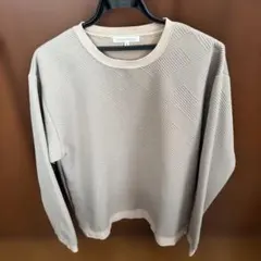 THE SHOP TK クルーネック スウェット ベージュ Lサイズのサムネイル