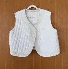 archi キルティング ベスト アイボリー 美品