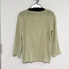 natural couture シアープリーツメローブラウス