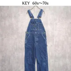 KEY キー【W34】オーバーオール　60s〜70s