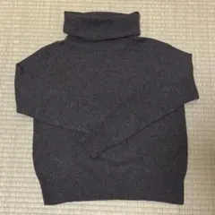 UNIQLO カシミヤタートルネックセーター ダークグレー