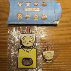 台湾限定 ちいかわ夜市 栓抜きマグネット ステッカー カード